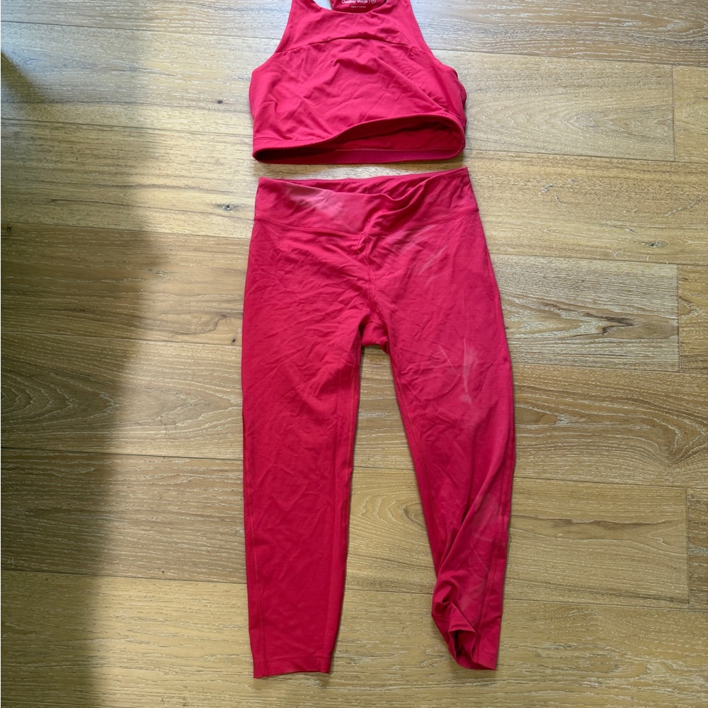 Outdoor Voices Bold Red Activewear Set XL